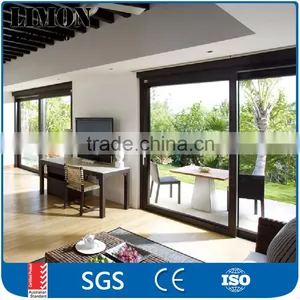 Customized Large Powder Coated Frame Aluminum Sliding Glass Doors With Fixed Door Passed AS2047 thumbnail-1