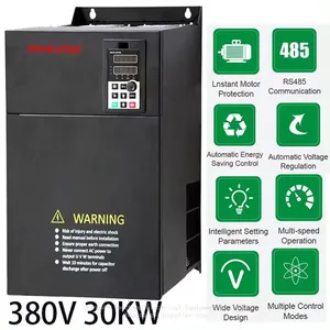 3 Phase 30KW 380V 50HZ to 60HZ Variable Frequency Drive Inverter VFD VSD Drive For Water Pump Motor Drive Frequency Converter thumbnail-1