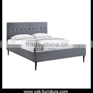 BE-151 Latest Double Bed Design Room Furniture thumbnail-1