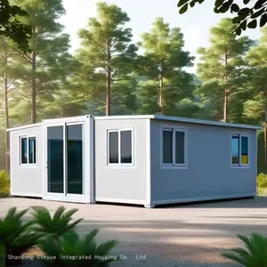 Luxury Oem Factory Low Price 2025 Extended Container House Expandable Prefab Living 20ft 40ft With 3 Bedrooms thumbnail-1