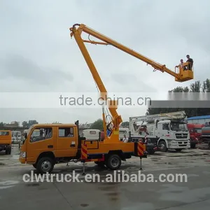 Factory Price Dongfeng Crew Cab 14M Hydraulic Lift Platform Truck thumbnail-1