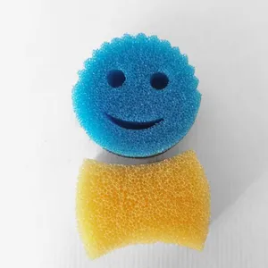 Factory Supply Smile Shape Temperature-Sensitive Sponge Kitchen Sponges for Dishes Cleaning thumbnail-2