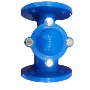DIN Ball Check Valve Ductile Iron PN16 DN80 GGG50 Manual Water-Compatible Check Valve for Water Oil and Gas Media thumbnail-3