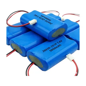 ZonYou Customized 26650 Cylindrical Cell 2S1P 7.4V 5Ah Lithium-Ion Battery Pack With 500 Cycles Life for Voice Recorder Digital Photo Frame Fan thumbnail-4