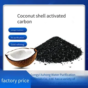 Purified Water Coconut Shell Activated Carbon. the Product is Hard, With an Iodine Value of 1000, Strong Adsorption Speed and Long Service Life. thumbnail-1