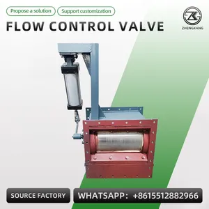 Flow Control Valve Manual Pneumatic Electric Flow Regulating Discharge Valve Dust Ash Silo Powder Granule thumbnail-2
