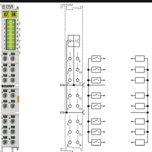 Beckhoff EL1259 EtherCAT Digital Input Output Terminal 8DI 8DO 24V DC Multi-Timestamp High-Speed I/O Module thumbnail-4