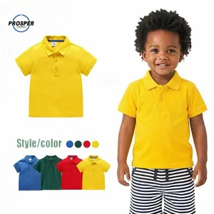 School Uniforms High Quality School Clothing for Kids Cotton School Wear Polo T-shirt High-end Customized Uniforms Logo Printing Embroidery thumbnail-2