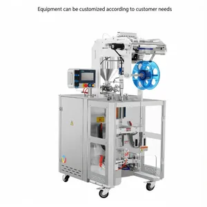 Commercial Quantitative Three-Side Seal Paste Small Packaging Filling Machine for Shaped Sachets With Honey Coffee Juice Liquid thumbnail-2