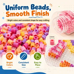 Factory Wholesale Fuse Beads 2.6mm Mini Fuse Beads 265 Color DIY Toy Kit MARD Perler Beads Refill Pack thumbnail-4
