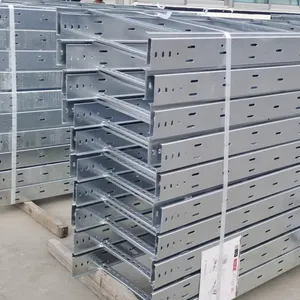 304 Stainless Steel Perforated Cable Tray, 1.2mm Thickness, 3m Length, 300mm Width, for Heavy Duty Cable Management thumbnail-2