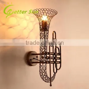 New Design Saxophone Shade Iron Fancy Wall Light for Bar/Cafe Shop thumbnail-2