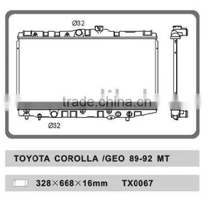 Auto Radiator for TOYOTA COROLLA/GEO 89-92 MT thumbnail-1