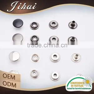 Garment Button Manufacturer Black Metal Brass Snap Button thumbnail-2