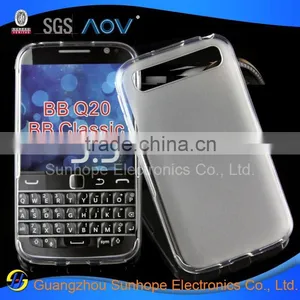 Mist Side Pudding TPU Soft Mobile Cell Phone Cover Case Shell for Blackberry BB Classic Q20 thumbnail-1