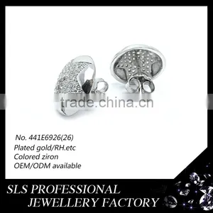 Jewelry Wholesale Thailand Earring Set for Women's Earring Earbuds ,925 Silver Earring Happy Back Earring Backs thumbnail-2