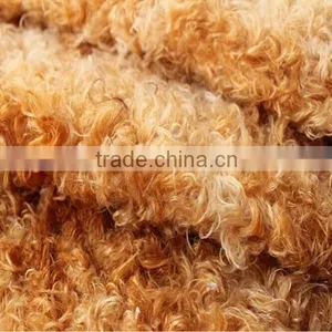 Korea Curly Fleece Fabric Tie Dye Fake Fur Fabric thumbnail-2