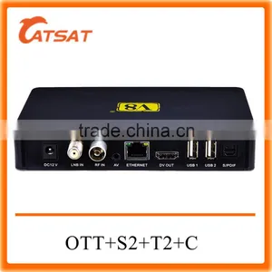 Newest Quad Core Android TV Box Combo DVB-S2 DVB-T2 DVB-C 4K Full HD Wifi Bluetooth Support thumbnail-2