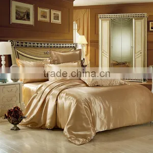 Pure Color Double Tencel 4pcs Bedding Sets Mulberry Silk Quilt Cover Sheetshotel Bedding Wholesale thumbnail-3