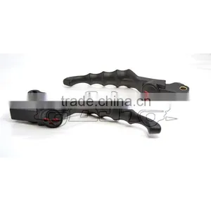 BJ-LS241-023 Hot Sale Billet Aluminum Chrome Skull Scooter Motorsport Brake Lever thumbnail-1