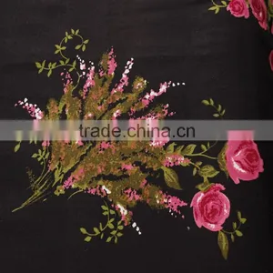 Textile Printing Product With Beautiful Flowers on Poplin Cotton Fabrics thumbnail-2