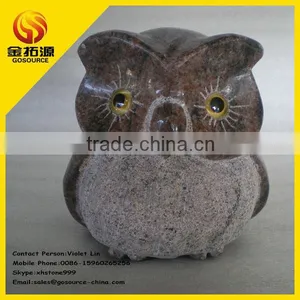 Lovely Granite Owl Figures thumbnail-1