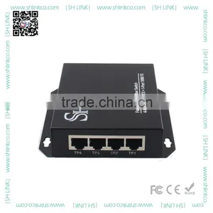 Highly Efficient 10/100M Optical Switch 1 Fiber Optic Port to 4 UTP Port Converter thumbnail-4
