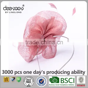 Wholesale Sinamay Hair Accessory Fascinator Floral Hat Plain for Ladies thumbnail-4