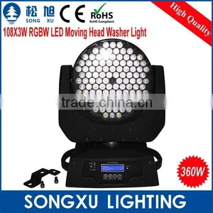 Led Disco Lighting 108x3w Led Wash Moving Head dj Head Lighting thumbnail-1