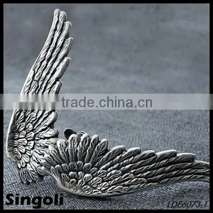HOLIDAY SALE Cartilage Earring Vintage Chain Stud, Upper Piercings Wing Earring Cuff thumbnail-1