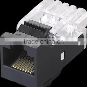 UTP Rj45 Cat5e Cat6 Utp Female Keystone Jack thumbnail-1