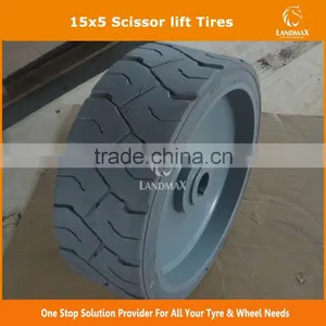 Non-marking 16x5x12 Aerial Platform Tires thumbnail-1