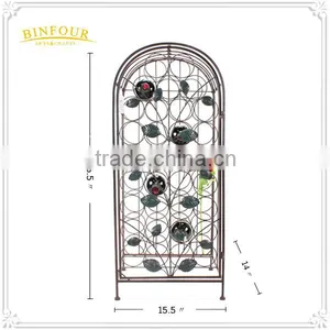 Customized Floor Standing Display Rack Metal Wine Rack Cabinets thumbnail-2