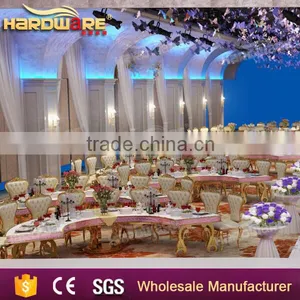 Half Moon Hotel Dining Table , Led Light Half Round Banquet Dining Table Quality Choice thumbnail-6