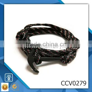 Display Bracelet Fashion Bracelet Men Vintage Leather Anchor Bracelet Leather Bracelet Men thumbnail-1