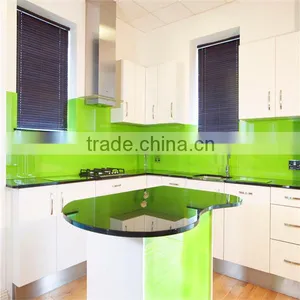 Factory Sells Oval Glass Top Dining Table With Painted Viny 1 Backpainted Glass With ISO9001 thumbnail-1