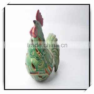 Decoration Garden of Ceramic Cock Candle Holder thumbnail-1