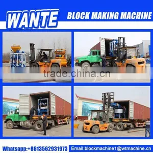 WANTE BRAND QT4-24 Manual Hollow Block Making Machine for Fork Truck thumbnail-4
