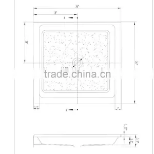 Cupc Tile Flange Shower Base, Bath Tray,acrylic Shower Base thumbnail-5