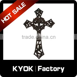 KYOK Special Design Wrought Iron Curtain Iron Cross,home Decorative Iron Cross,cast Iron Crosses thumbnail-1