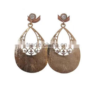 2013 Jewelry Fashion Hand Made Celebrity 14k Solid Gold Earring thumbnail-1