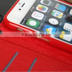 Lovely Lozenge Pattern Leather Case With Card Slot Wallet Case For IPhone 6 thumbnail-5