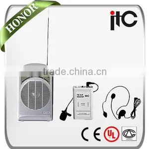 ITC T-6020 45W VHF Rechargeable Battery Portable Amplifier Mike thumbnail-1