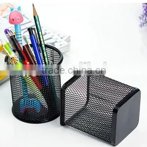 Round or Square Metal Mesh Pen Holder or Stand thumbnail-1