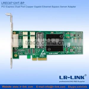 LREC9712HT-BP PCI Express Dual Port Copper Gigabit Ethernet Bypass Network Card (Intel I350AM2 Based) thumbnail-1