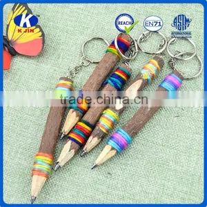 Wholesale 3.5 Inch Branch Artwork Wood Colored Pencils Roll With Ribbon as Students Gift thumbnail-4