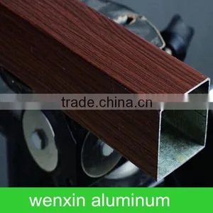 Wood Grain Transfer Printing Aluminum Tube thumbnail-1