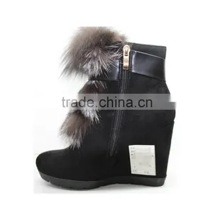 Chengdu Factory Supply Luxury Animal Fur Winter Woman Boot thumbnail-5