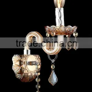 Top Quality European Style E14 LED Wall Lamp Crystal Bedroom Berth Lamp thumbnail-5