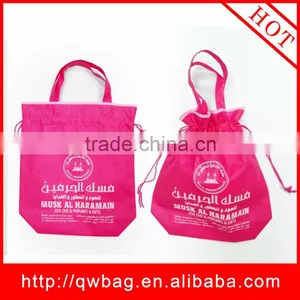 2014 New Style Calico Drawstring Fabric Bag Cosmestic Bags thumbnail-1